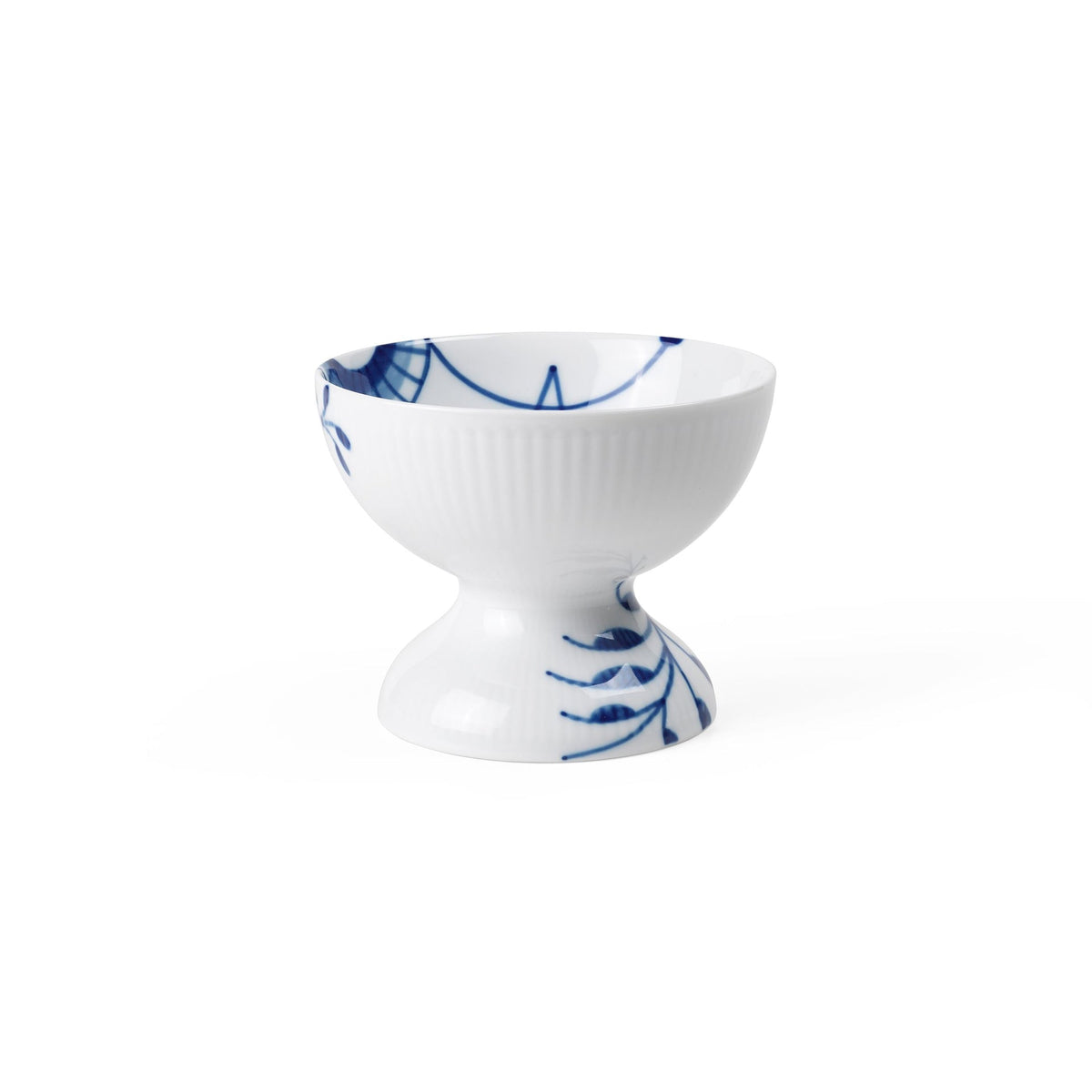 Blue Fluted Mega Bowl on Foot, 19 cl - US 5910