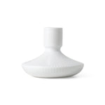 White Fluted Candle Holder, 8 cm - US 5459