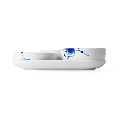 Blue Fluted Mega Serving Set, 24.5 cm, 4 pcs - US 4239