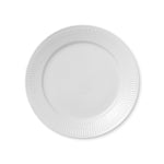 White Fluted Plate, 25 cm - US 6023