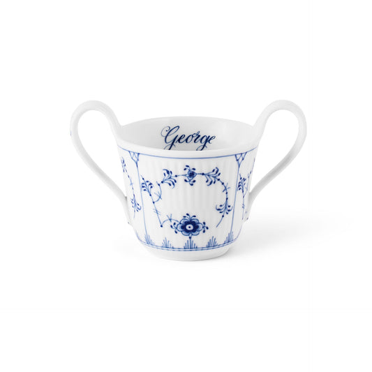 Blue Fluted Plain Baby Cup, Bespoke, 13 cl - US 5408