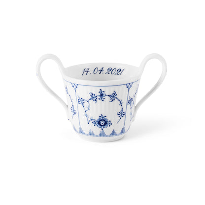 Blue Fluted Plain Baby Cup, Bespoke, 13 cl - US 5408