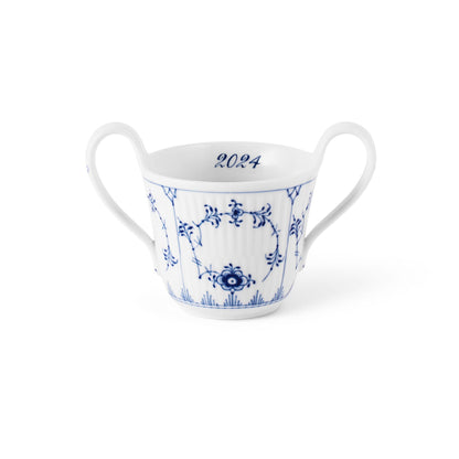 Blue Fluted Plain Baby Cup, Bespoke, 13 cl - US 5408