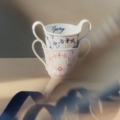 Blue Fluted Plain Baby Cup, Bespoke, 13 cl - US 5408
