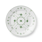 Green Fluted Plain Plate, 25 cm - US 5921