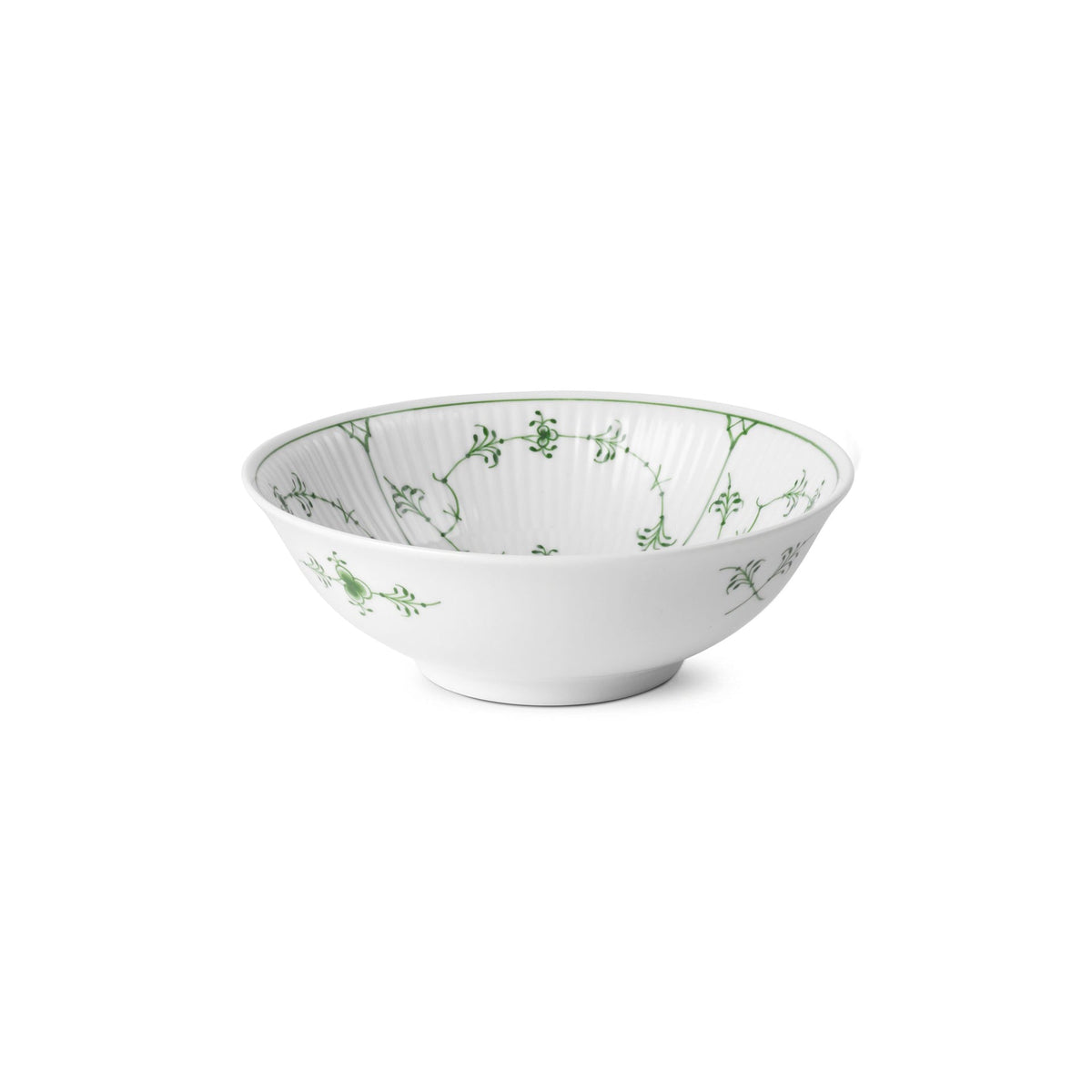 Green Fluted Plain Bowl, 35 cl - US 7247
