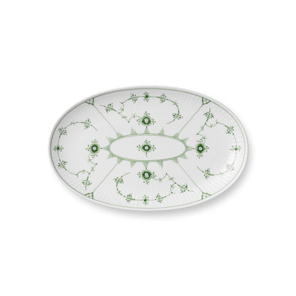 Green Fluted Plain Assiette, 23.5 cm - US 1108