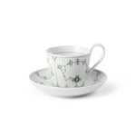 Green Fluted Plain Cup and Saucer, 24 cl - US 0900