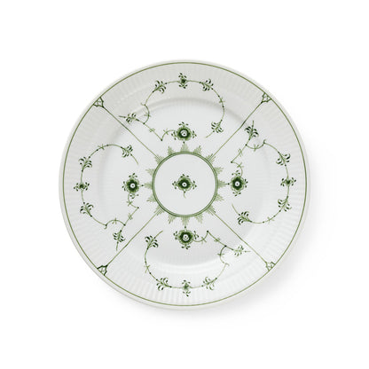 Green Fluted Plain Plate, 22 cm - US 7134