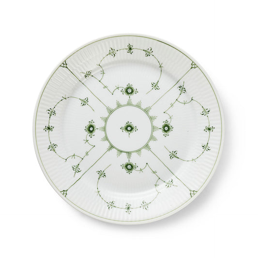 Green Fluted Plain Plate, 27 cm - US 1461