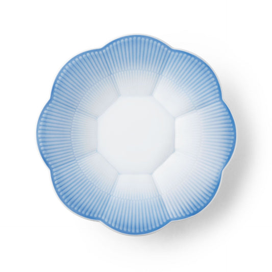 Iris Bowl with Petal Border, Blue, 25 cm - US 3037